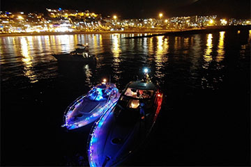 Gita notturna in yacht