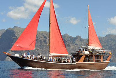 Laivas Shogun laivas Tenerifė