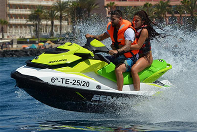 Moto acuática con licencia en Tenerife